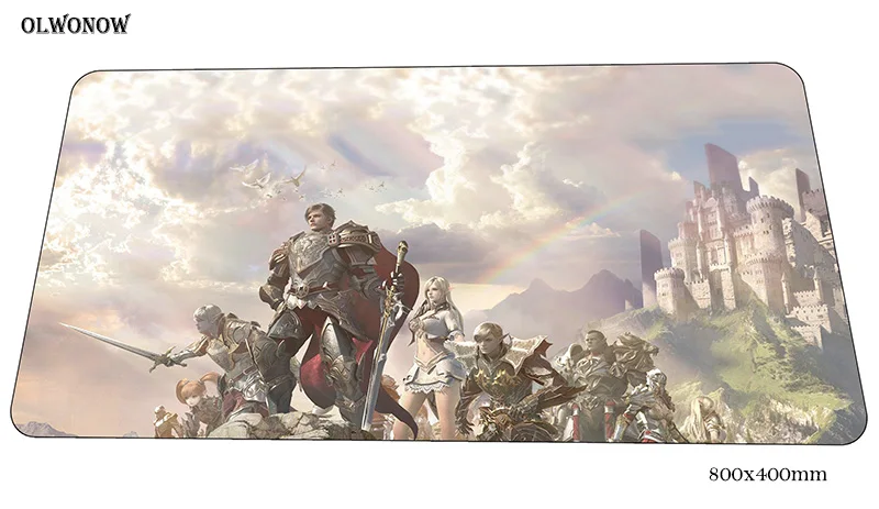Lineage 2 геймерский коврик для мыши 3d 800x400x3 мм игровой коврик для мыши Большой HD блокнот с рисунком аксессуары для ПК ноутбук padmouse эргономичный коврик