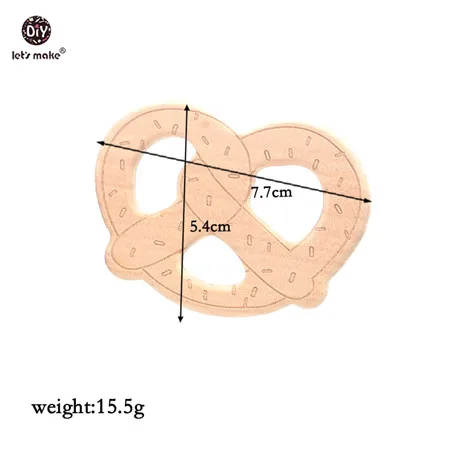 Let's Make 1PC Baby Teether Animal Wood Rings Elephant Camera Heart BPA Free Wooden Teether Nursing Accessorie Teething Toys bread stick