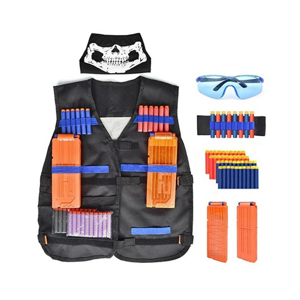 

Children Kids Tactical Outdoor Game Tactical Vest Holder Kit Game Guns Toys for Nerf N-Strike Elite Series Bullets Gifts Toy