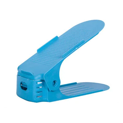 Прочный регулируемый органайзер для обуви держатель для обуви слот для экономии пространства шкаф стенд стеллаж для хранения обуви Shoebox GJJJSN184 - Цвет: Blue