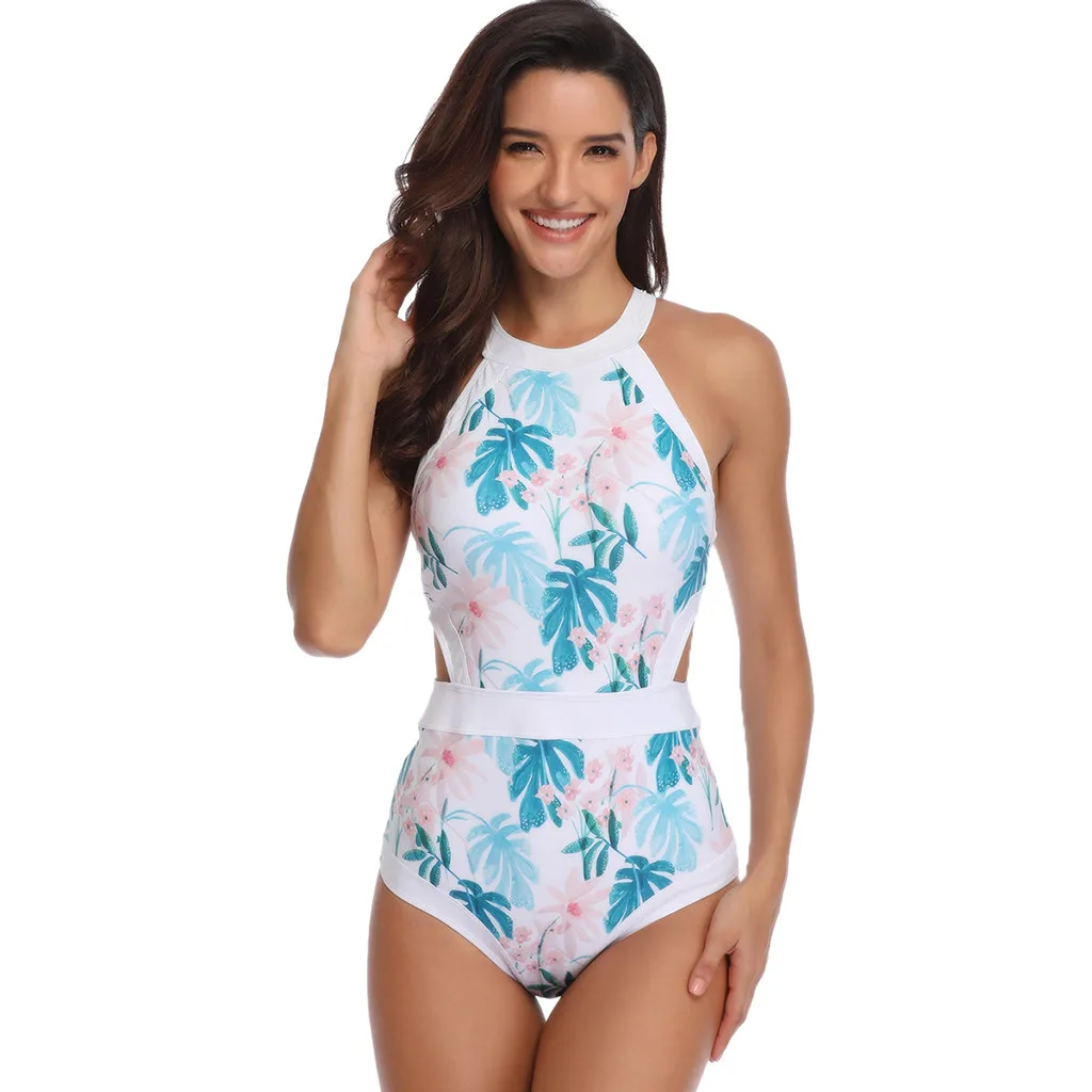 

Bikinis Mujer Swimwear Women 2019 One Piece Plus Size High Waist Swimsuit Swimming Swimwear Maillot De Bain Femme Bathing Suit