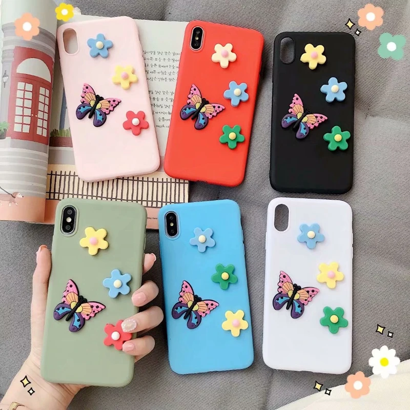 Casyva Модный чехол для телефона samsung A10 A20 A30 A50 A70 M10 A750 J4 J6 PLUS 3D Цветочный с ремешком
