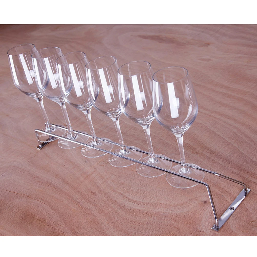 Casier À Vin De Table Casier À Verre À Vin Pratique Verres À Pied Suspendus  Sous Le Support Darmoire Cintre Étagère Cuisine 221121 Du 21,5 €