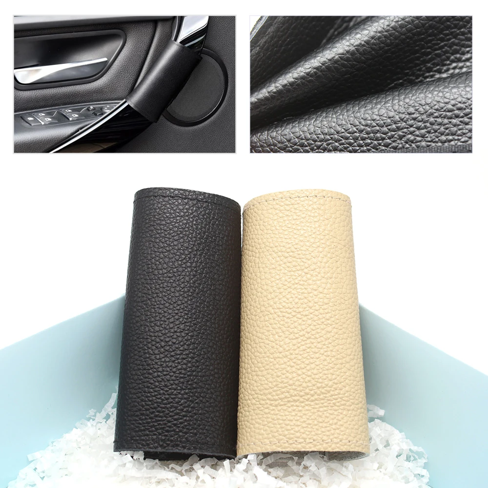 

For BMW New 3 Series 3gt 4 Series F30 320 Genuine Leather with Magic Paste Door Panel Handle Pull Armrest Cover Trim