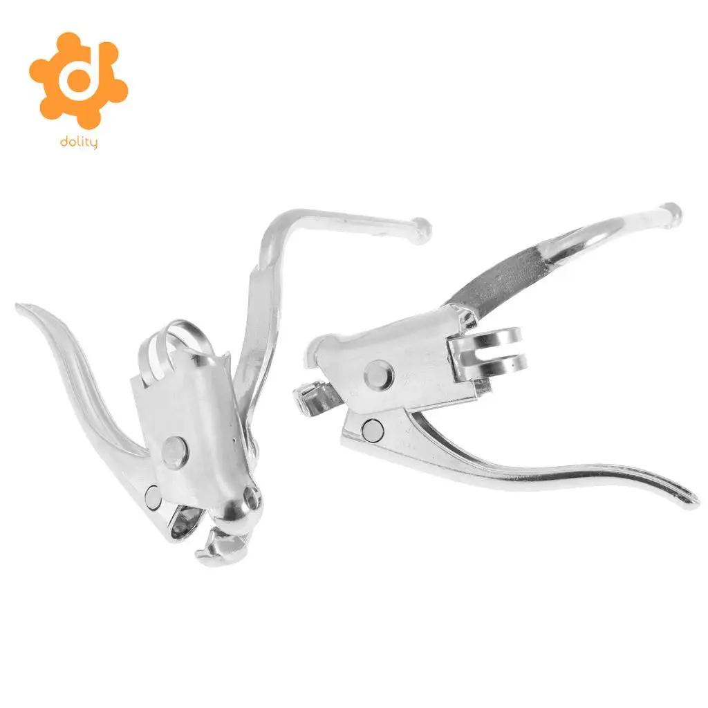 1 Pair Road Bike Racing Bicycle Brake Dual Levers for 22.2mm Handlebar Fixed Gear Bent Drop Bar Cycling Replacement