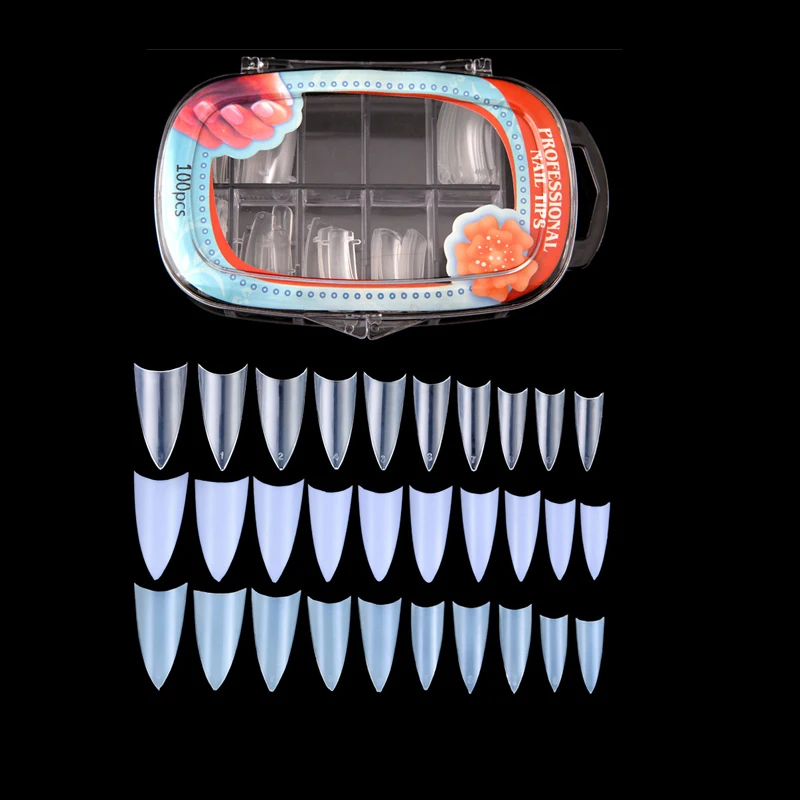Новинка года 100 шт./компл. прозрачные/Природа/белые поддельные ногти шпилька французский салон профессиональный искусственный кончик для ногтей искусственные кончики для ногтей