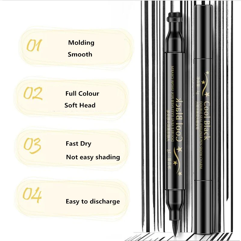 Brand Double Easy to wear makeup eyeliner pen Fast dry liquid,Long-lasting cosmetics eyeliner,Nature makeup eye cream.eyeshadow Brand Double Easy to wear makeup eyeliner pen Fast dry liquid,Long-lasting cosmetics eyeliner,Nature makeup eye cream.eyeshadow