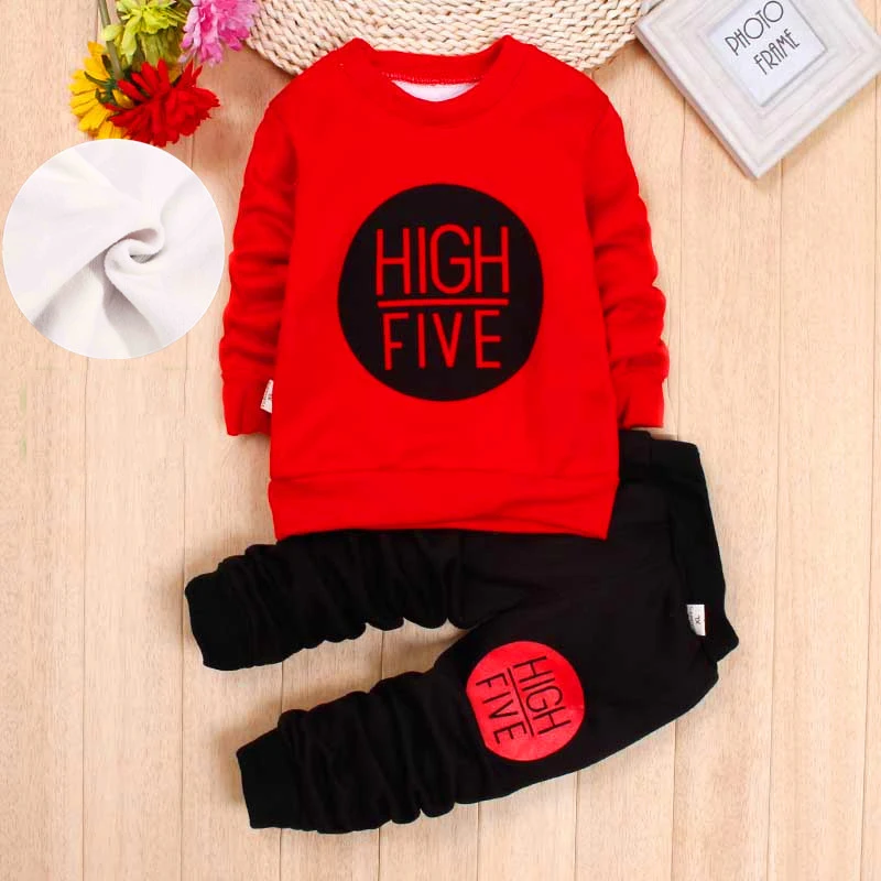 2 new AutumnWinter baby girls clothing sets children velvet warm clothes set kids girls cartoon coats+ pants suits Christmas suit