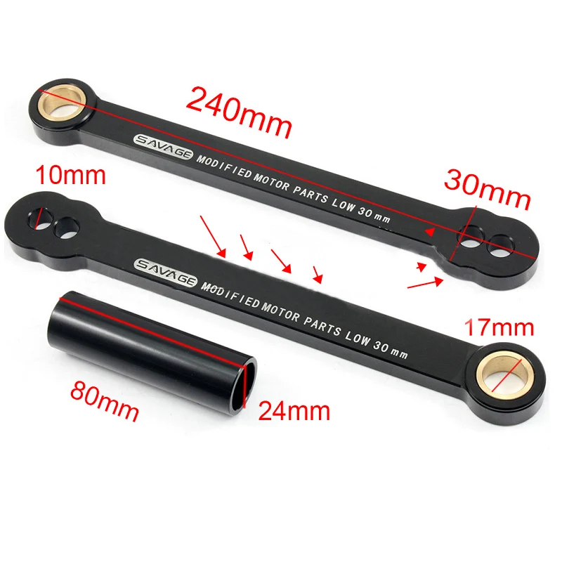 

Motorcycle Rear Adjustable Lowering Suspension Drop Links Kit For HONDA CBR600RR CBR1000RR C20