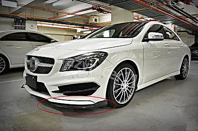 

Front Bumper Splitter Aprons for Mercedes Benz W117 C117 CLA260 CLA250 CLA45 Sedan 4D Carbon Fiber 2013-2015