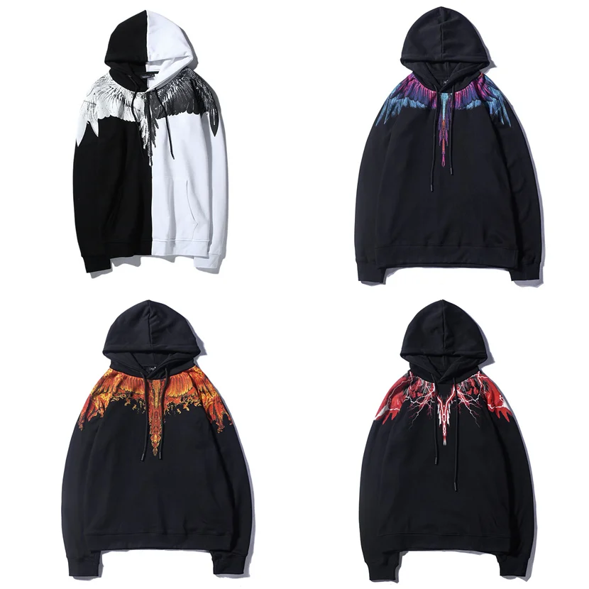 Новинка 2019 повседневная мужская толстовка Marcelo Burlon 1:1 высокое качество FW Милан