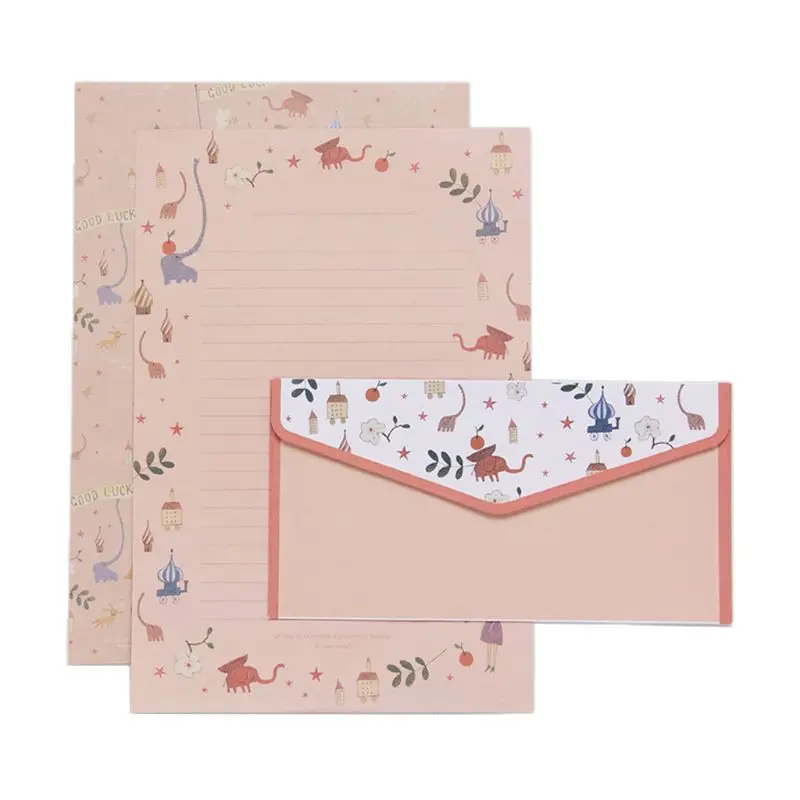 Творческий с надписью beautiful Бумага конверт цветочные милые комплекты с героями мультфильмов бланке маленькие свежие подарки