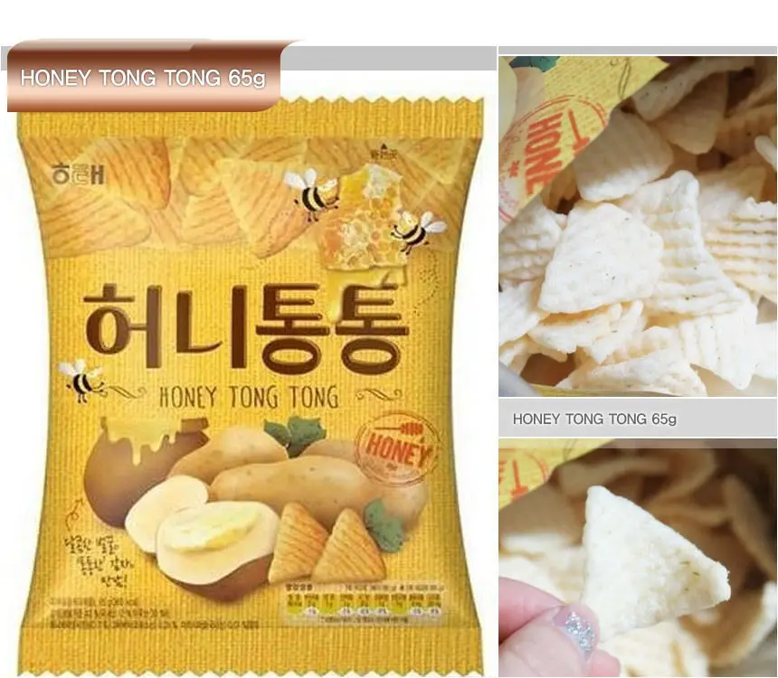 Korea Original NewestHaiTai Honey tong tong 65g Honey Flavored Korean