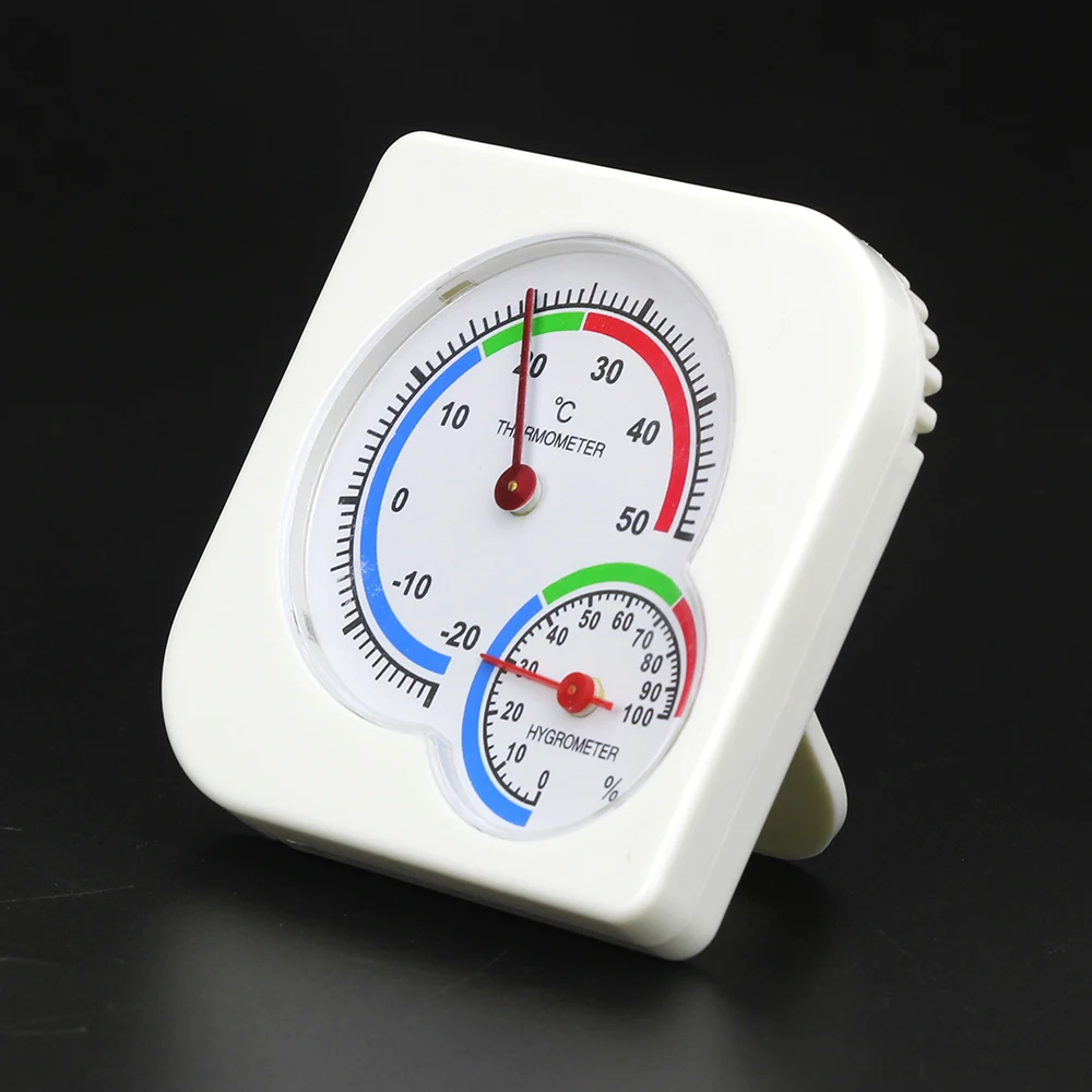 Clock shaped WS A7 Multifunction Thermometer Indoor Outdoor Mini Wet