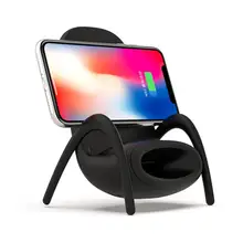 Мини-стул беспроводной смартфон зарядное устройство подставка держатель для iPhone 8 XS/X/XR зарядное устройство