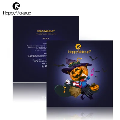 9 Colors Pumpkin Eyeshadow Palette Shimmer Matte Glitter Eye Shadow Pallete Pigmented Beauty Makeup Palette for Halloween Party