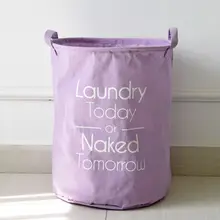 Корзина для белья, тканевая складная корзина для белья, корзина для белья из хлопка и льна, корзина для хранения грязной одежды, органайзер в форме бочонка, корзина для игрушек