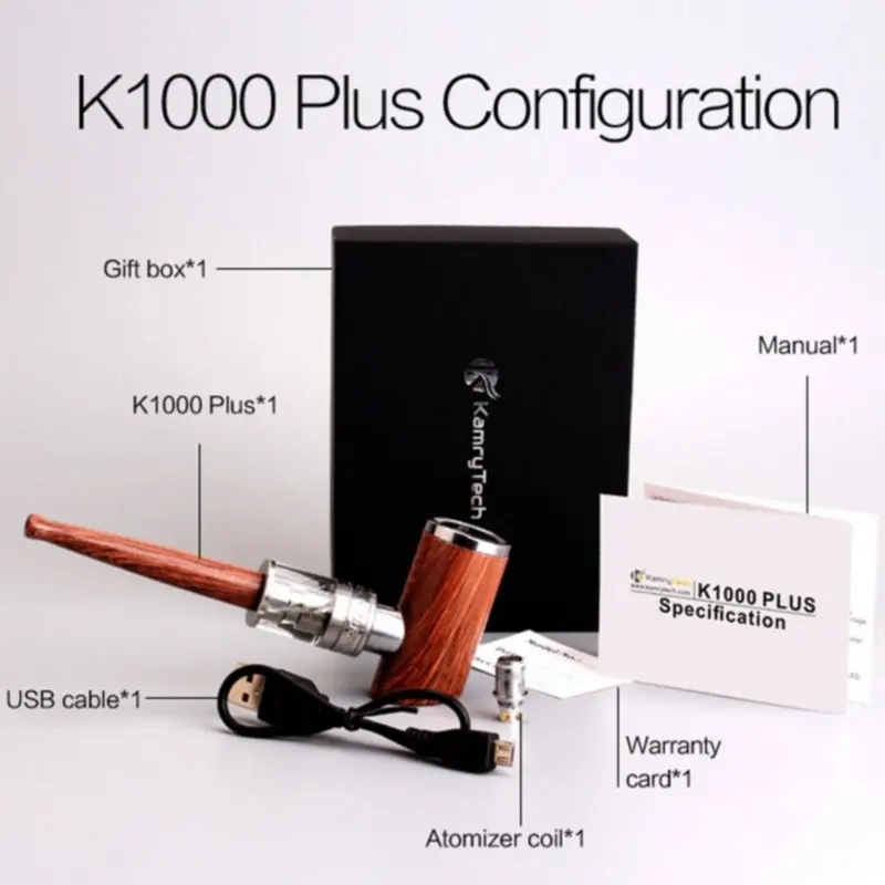 Электронная сигарета Kamry K1000 Plus 1000 мАч электронная с деревянным дизайном|pipe electronic