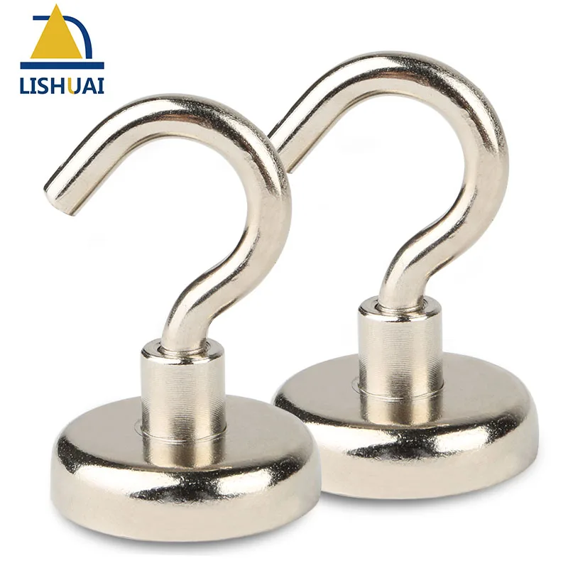 

2pcs Dia. 32mm N52 Magnet Super Heavy Magnetic Hook Holder Neodymium Rare Earth