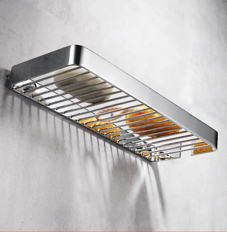 Wall Mounted solid brass Chrome Bathroom Soap Basket Brass Bath Shower Shelf Soap Basket Holder high quality