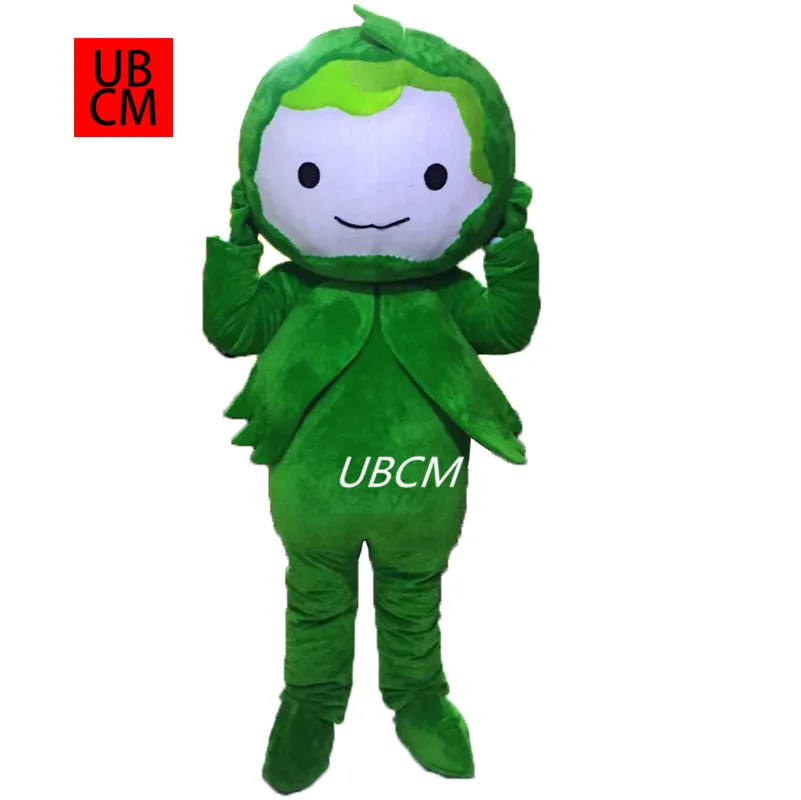 

Green Vegetable Mascot Costume Performance prop costume Adult Outfit