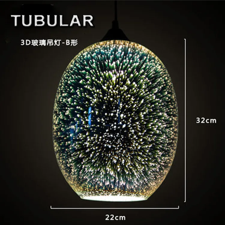 

and contracted, 3 d stained glass chandelier American restaurant cafe droplight bar sitting room 3 d glass chandelier