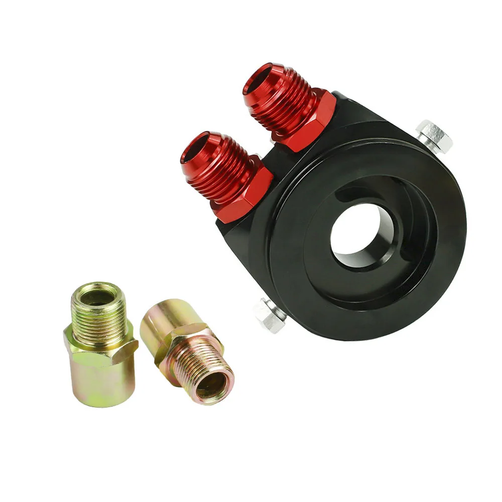 Алюминиевый Масляный фильтр/кулер сэндвич блок адаптер датчик датчика пластины