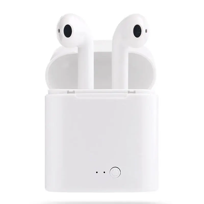 Дешевый JS для I7s СПЦ беспроводной Bluetooth спортивные стереонаушники зарядки коробка наушников Бег Телефон Бас микрофон гарнитуры