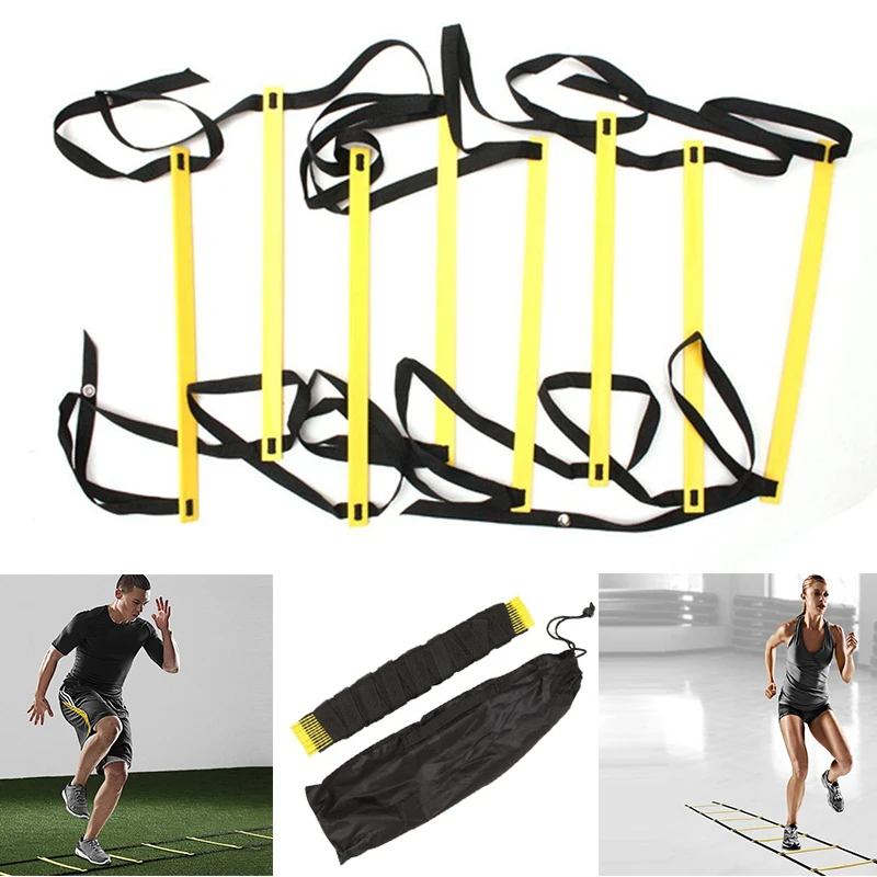 8 Rung нейлоновые ремни тренировочные лестницы фотолестница 12 футов 4 м для футбола