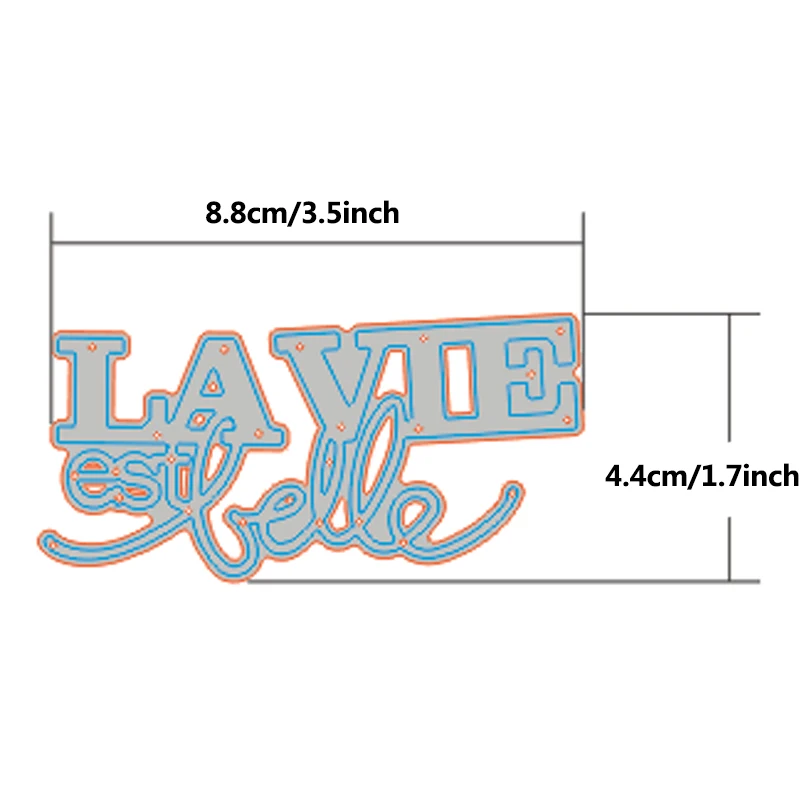 Французские слова штампы для резки металла новые La vie est belle буквы Алфавит ремесло умереть для скрапбукинга DIY Изготовление открыток