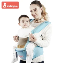 Kidsapro многопозиционный эргономичный рюкзак Кенгуру hipseat для младенцев Перевозчик Хипсит(пояс для ношения ребенка) Силиконовые Нескользящие подушки несущей с защищающая от ветра шапка нагрудник