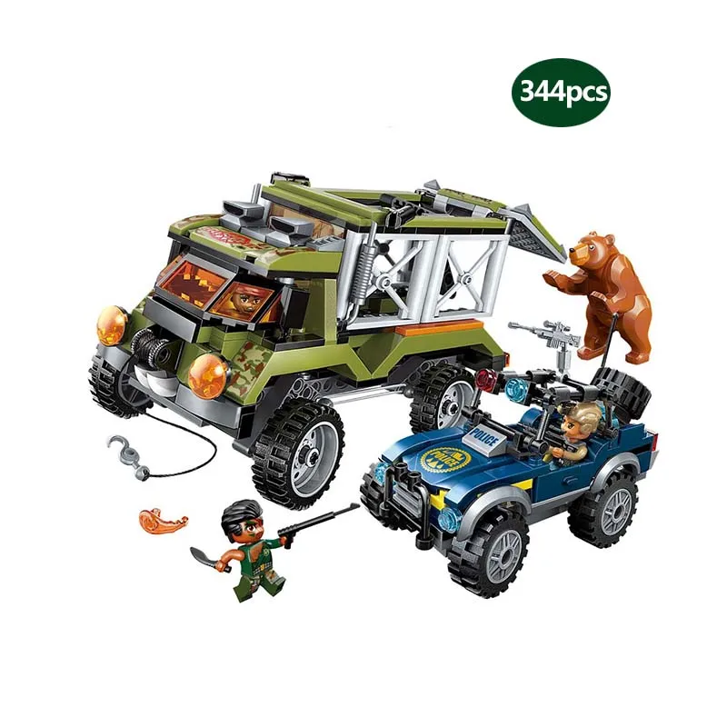 City-Series-Forest-Police-Headquarters-Mobile-Fort-Jeep-Helicopter-Building-Blocks-Toy-for-Children-gifts-compatible (3)