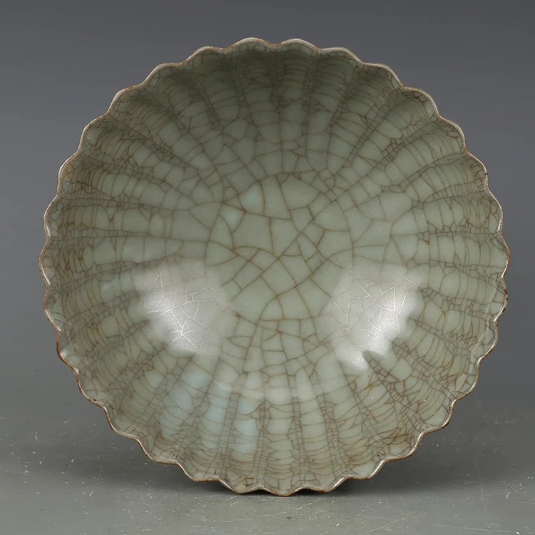Antique династии Сун фарфоровая миска, розовый рамой миску хризантемы, ручная роспись ремесла, предметы интерьера, коллекция и украшения