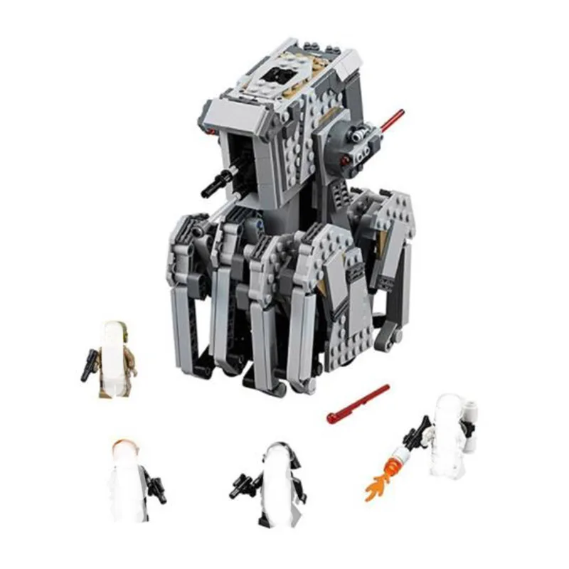 

Star Wars Spaceship Microfighters Bricks First Order Heavy Scout Walker Fighter Building Block Toy Compatible with Legoing