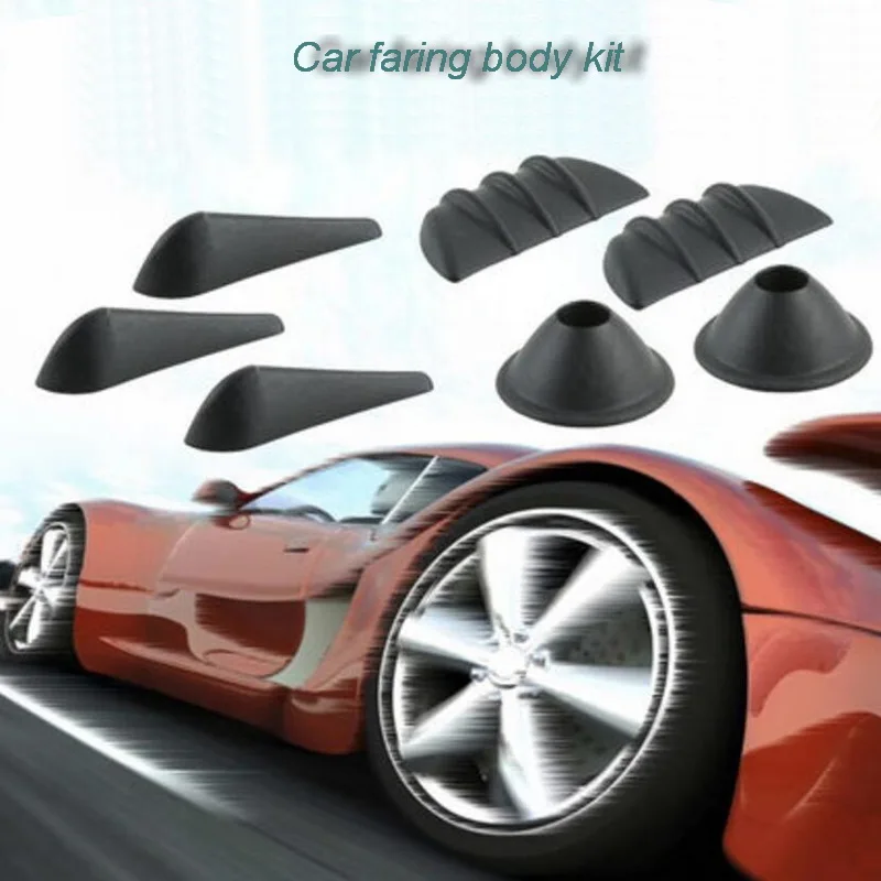 Tonlinker обтекатель кузова Комплект для автомобиля авто аксессуары автомобильный Стайлинг 10 шт. выпрямляющий и понижающий шум ветра набор направляющих