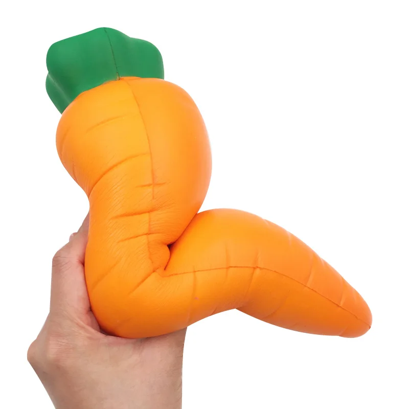 Супер Jumbo мягкими для фруктов, моркови 33 см Kawaii замедлить рост игрушки антистресс украсить торт Squishies еда