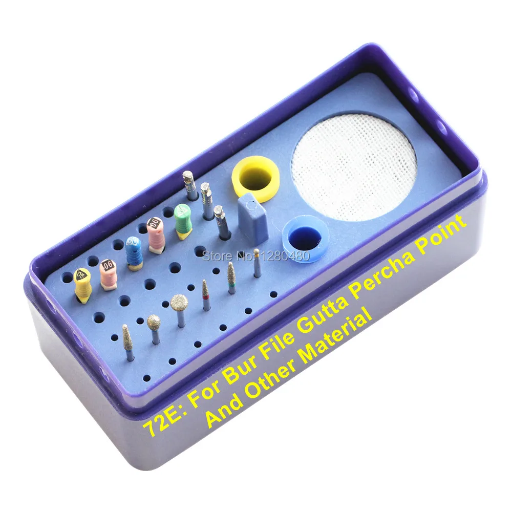 1Set Multi Purpose 72 Holes Dental Equipment Diamond Burs Autoclavable