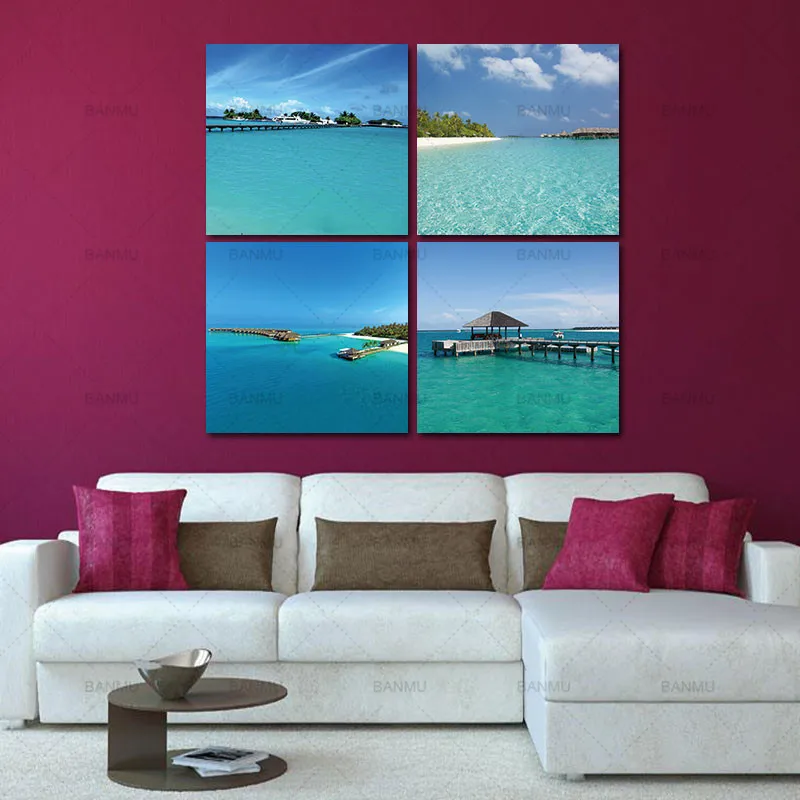 Download Strandhuette wandkunst HD