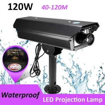 

Ultra brightness Long Distance 120W Custom Welcome Image Logo Projector LED Lamp Mall Shop Bar Hotel Static Rotary Advertising