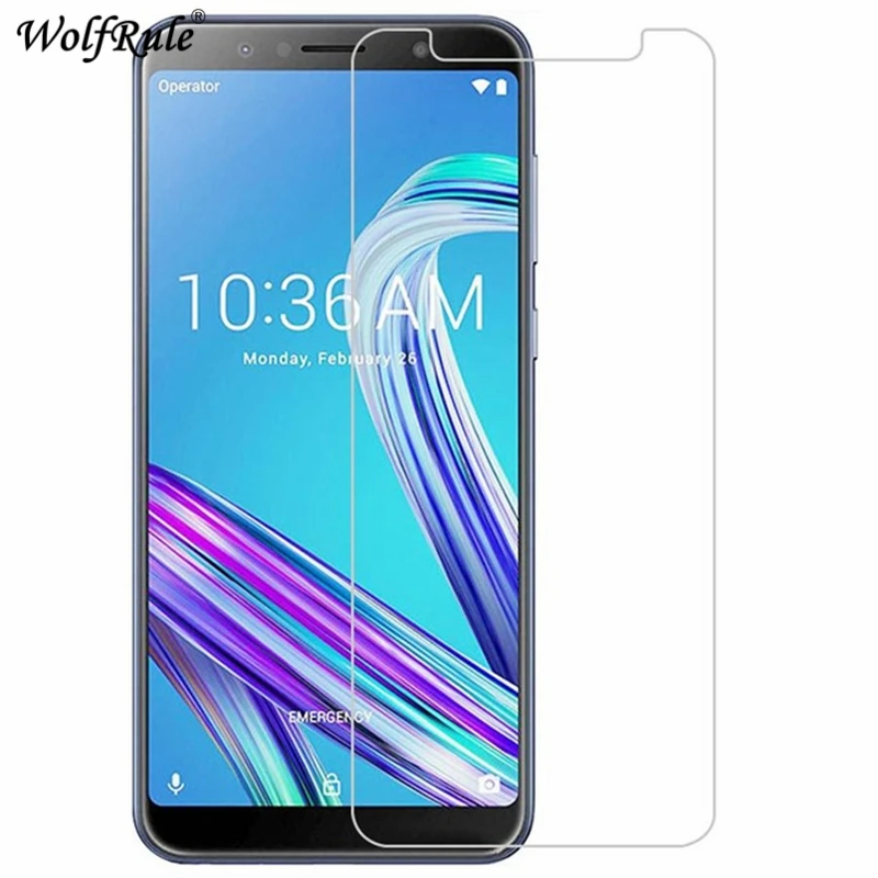 2PCS For Tempered Glass Asus Zenfone Max Pro M1 ZB602KL Screen Protector ZB602KL/ZB601KL | Мобильные телефоны и