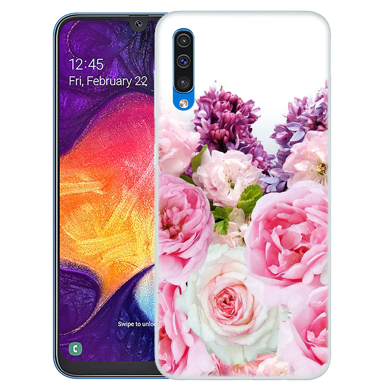 4 Lavaza красоту и украшением в виде цветка жесткий чехол для телефона для samsung Galaxy A10 A20 A30 A40 A50 A60 A70 M10 M20 M30 M40 A20e крышка - Цвет: 4
