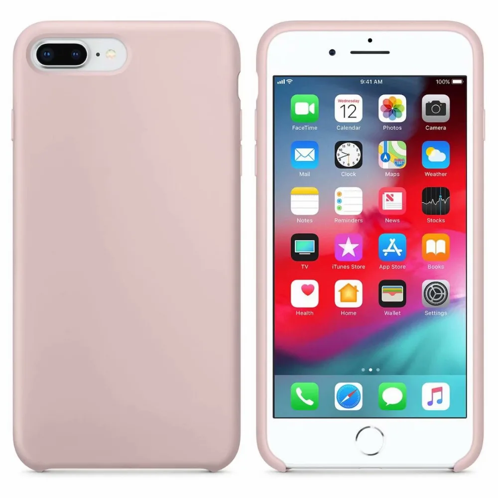 Официальный жесткий силиконовый чехол для iPhone 11 Pro Max XS Max задний противоударный чехол с логотипом для iPhone X XR 6 7 8 Plus