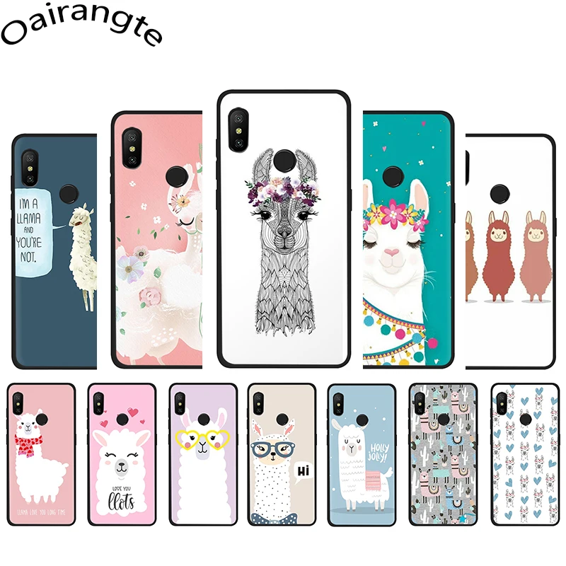 

Lama Llama Alpacas Animal Soft Silicone Phone case for Xiaomi 5X 6 6X 8 A1 A2 Lite 9 9se Max3 POCOPHONE F1 9T A3 Pro CC9e
