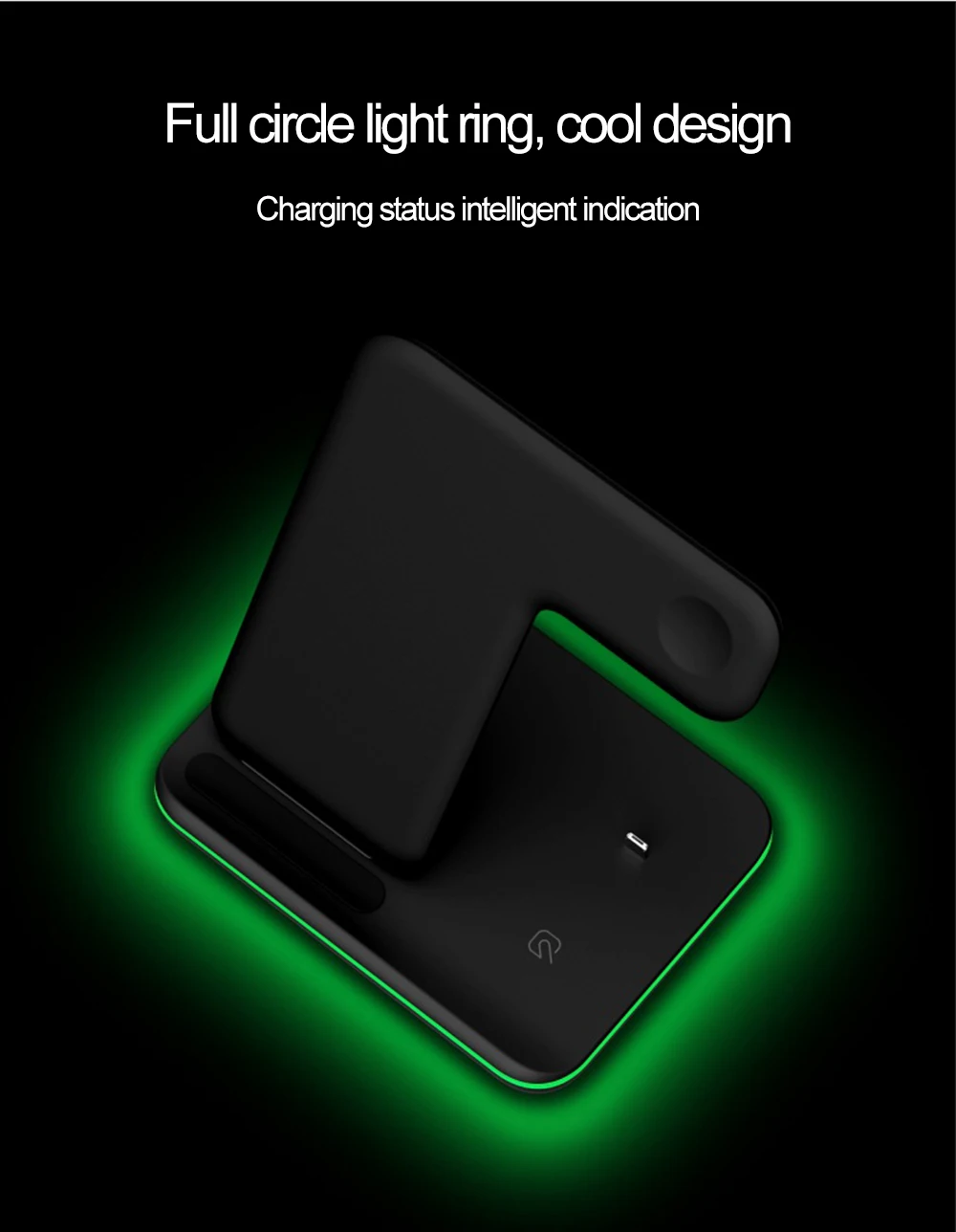15 Вт Qi Быстрое беспроводное зарядное устройство док-станция для Xiaomi Mix3 huawei P30 iPhone X 8 XS быстрое зарядное устройство для Apple Airpods Watch 4 3 2 1