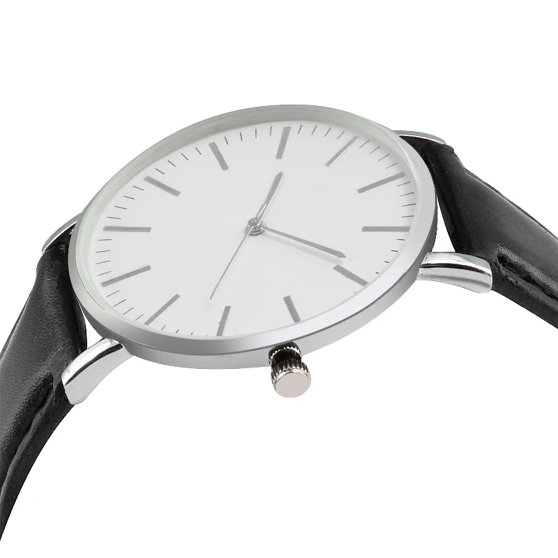 

Casual Ultra Thin Dial Watches Luxury Leather Strap Man Military Quartz Watches Women Simple Sports Wristwatch Unisex Clock Gift