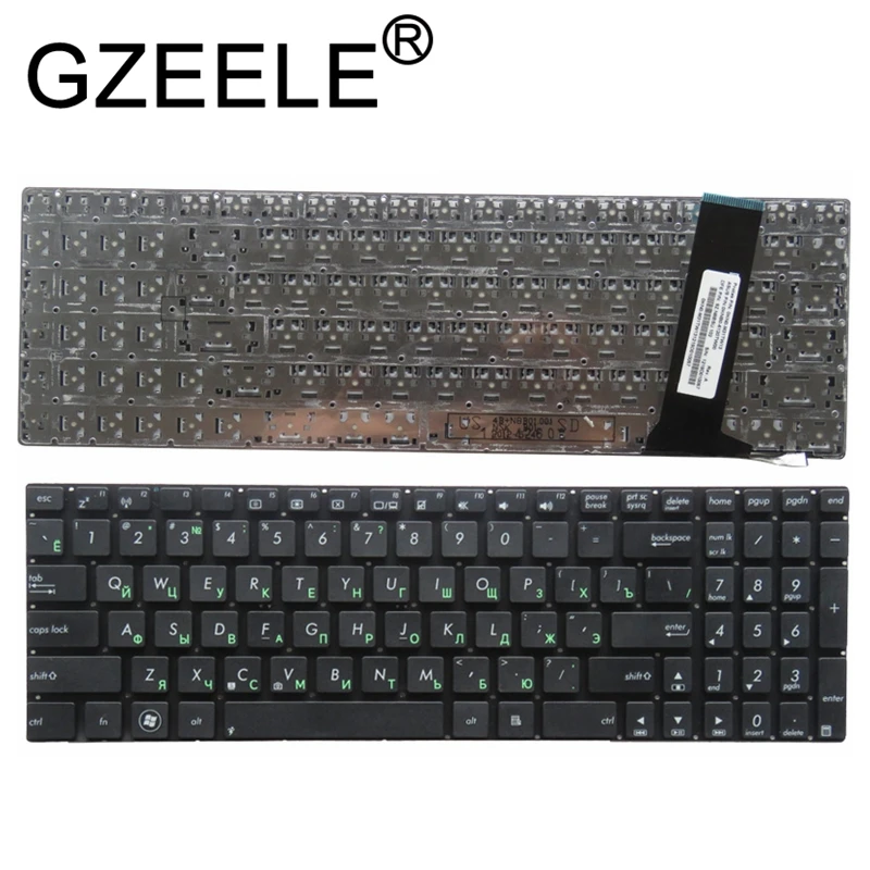Skup GZEELE rosyjska RU klawiatura do ASUS N56 N56V N76 N76V N76VB N56DY N76VJ N76VM N76VZ U500VZ N56VV N56VZ U500VZ U500 U500V czarny