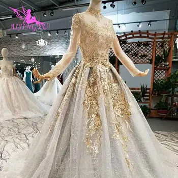 

AIJINGYU White Lace Luxury Dress Gownsing 2018 Big Size Decorations Shop Gown For Wedding Vintage Wedding Dresses