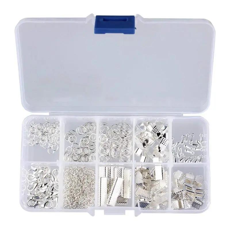 

DIY Jewelry Starter Kit Earring Necklace Bracelet Clasp Accessory - Silver