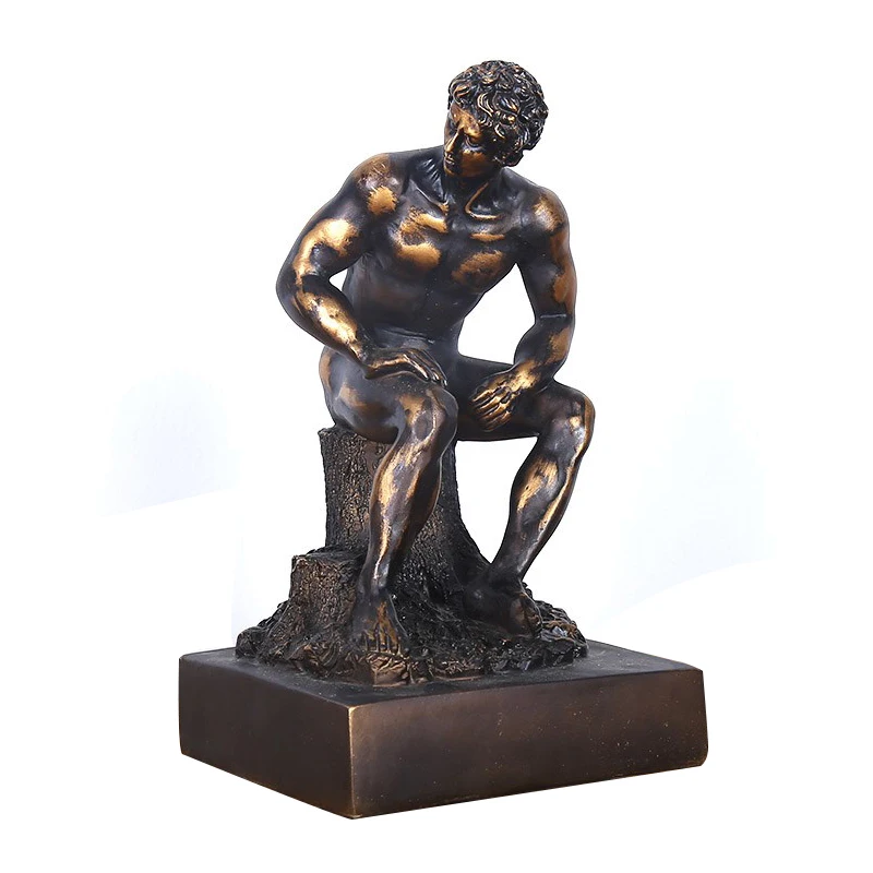 

Resin Crafts Man Modern Home Decoration Accessories Creative Bar Office Man Figurines & Miniatures Ornaments Gifts Toys