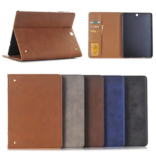 

Ultra Slim Retro Vintage PU leather Case For Samsung Galaxy Tab S2 8.0 T710 SM-T715 T715 Tablet Hard PC Cover Wallet Card slot